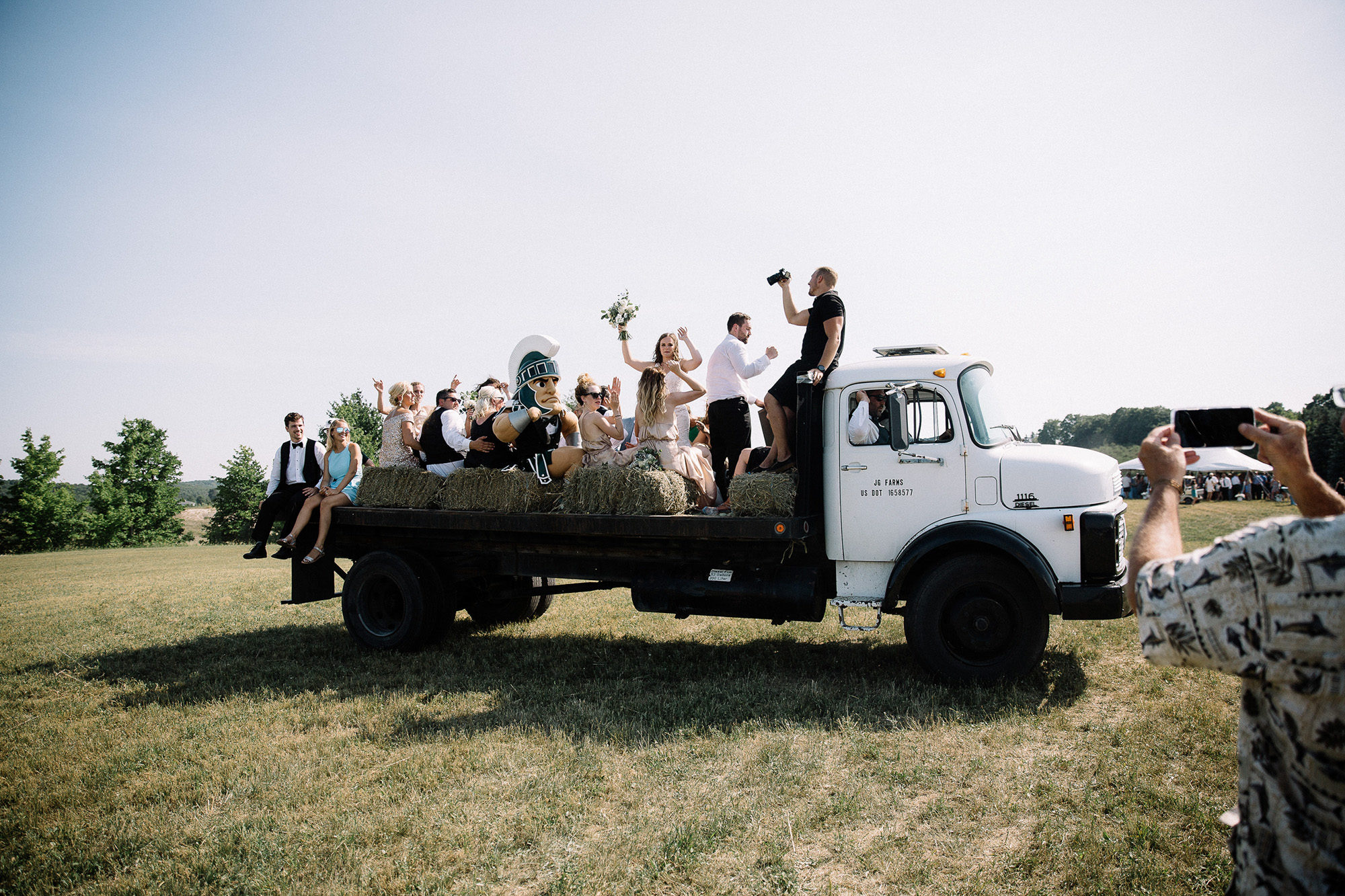 Bay View Weddings Flatbed Truck