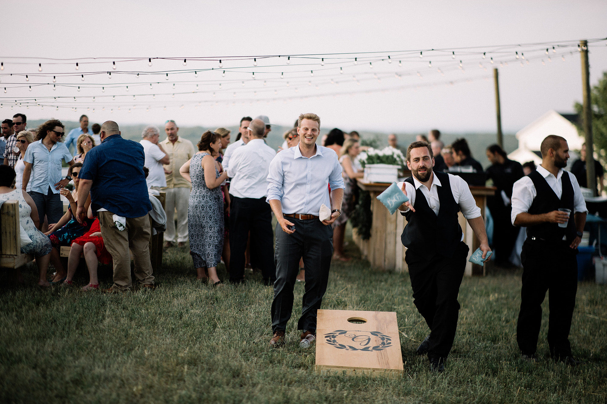 Bay View Weddings Corn Hole at Happy Hour