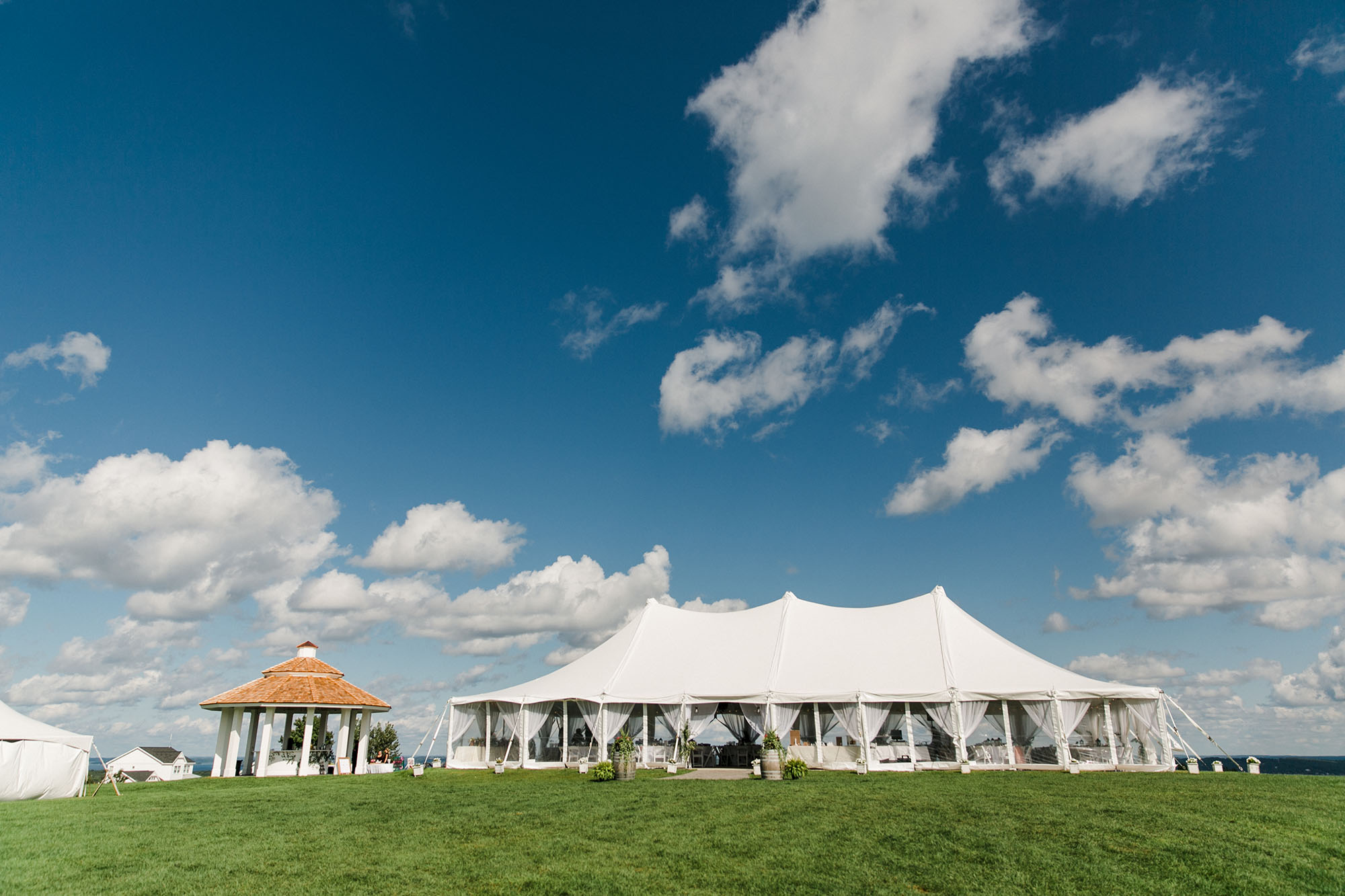 wedding tents at chelsea and will wedding